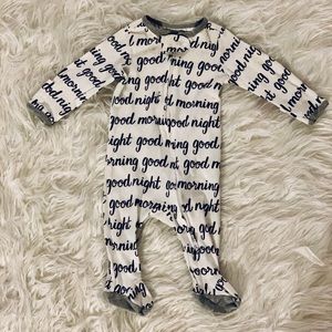 B&W Zip-Front One-Piece size 0-3months